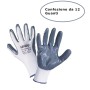 Guanti in Nitrile Grigio Taglia Misura 10 XL Soft Confezione da 12 Pezzi