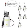 Verdemax Pompa a Pressione Confezione da 6 Pompe con Serbatoio da 5 litri