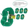6 Rotoli Piattina per Legature da Giardino PVC Ciascuno da Altezza 18,5 mm Grammi 1000
