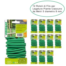 12 Rotoli di Filo Legaccio per Giardino & Orto Multiuso Ciascuno da Diametro 8 mm Metri 5
