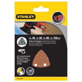 Fogli Abrasivi Grana 40,60,80,120 Confezione 10 Pezzi Stanley
