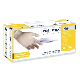 Reflexx 46 guanti in lattice senza polvere taglia XL 100 pezzi 