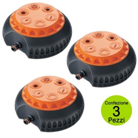 Multipack 3 Pezzi Claber Irrigatore Multifunzione in abs 6 getti diversi 8654