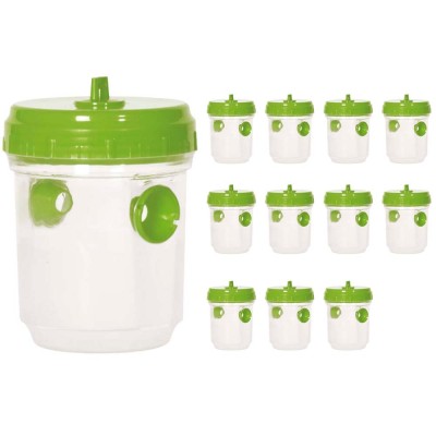 Trappola Insetticida per Vespe e Mosche ed Insetti Vari Confezione da 12 Pezzi