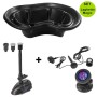 Set Laghetto da Giardino da 150 lt + Pompa per Laghetto VX800 + Faretto a Led Sommergibile Laghetto Magic