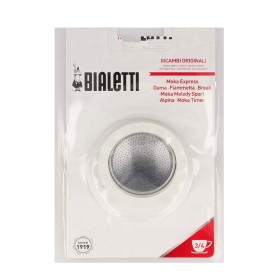 3 Guarnizioni e 1 Piastrina Bialetti Per Caffettiera 3/4 Tazze Moka Express e Dama