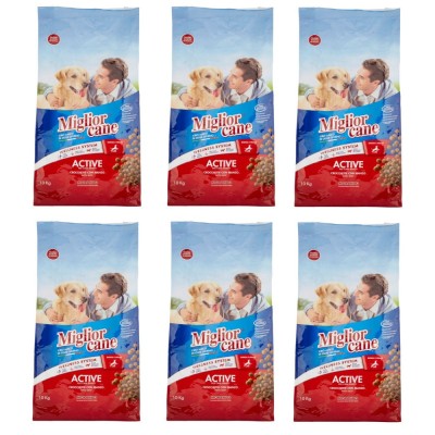 Multipack Da 6 Morando Miglior Cane Crocchette Con Manzo da 10 kg Ciascuno