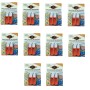 Multipack da 10 Blister di Ruk Smacchiatore Antiruggine Confezione Da 2 Boccette Da 25 ml Ogni Blister