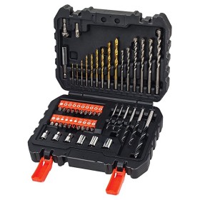 Black+Decker A7188-XJ Set 50 Pezzi Avvitare Forare Titanium Legno Ferro Muro