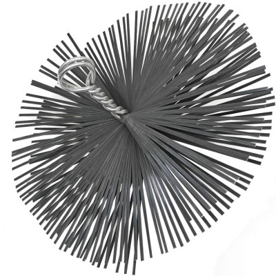 Scovolo In Acciaio Tondo Per Canna Fumaria Camino Stufa Diametro cm 25