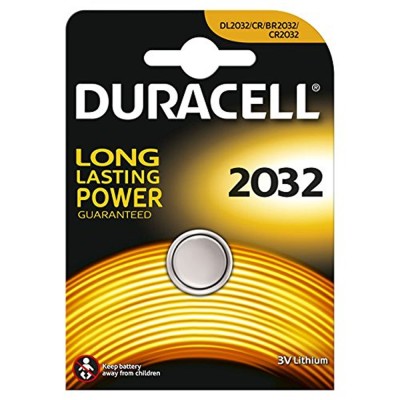 Multipack 10 Batterie Duracell A Bottone CR2032 Litio DL 2032 3V Pile CR 2032