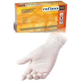 GUANTI IN LATTICE LATEX REFLEXX 40 PZ100 TAGLIA M