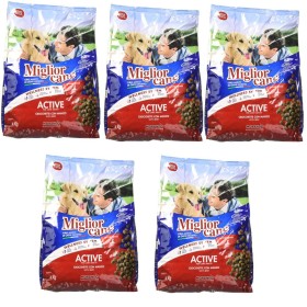 Multipack da 5 pz di Croccantini Morando Linea Miglior Cane Active Gusto Manzo 4 kg Ciascuno