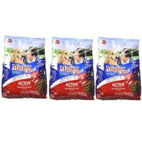 Multipack da 3 pz di Croccantini Morando Linea Miglior Cane Active Gusto Manzo 4 kg Ciascuno
