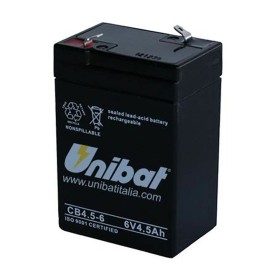 Batteria al Piombo 6 Volt 4,5Ah Ricaricabile Per Lampade D'emergenza Tampone