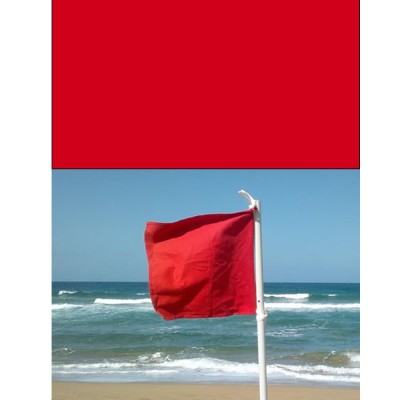 BANDIERA ROSSA CM 40X60 SEGNALAZIONE STABILIMENTI BALNEARI