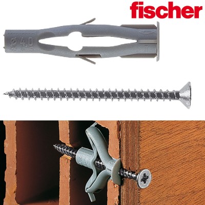 TASSELLO NYLON FISCHER FU6X45V CON VITE PEZZI 100