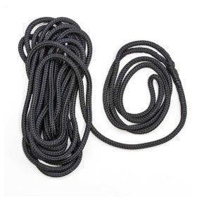 CIMA ORMEGGIO 20 MM 13 MT NERA MOOR LINE CON IMPIOMBATURA, NAUTICA