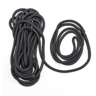 CIMA ORMEGGIO 18 MM 12 MT NERA MOOR LINE CON IMPIOMBATURA, NAUTICA