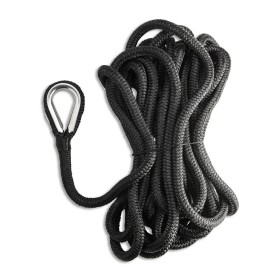 CIMA DI ORMEGGIO NERO IMPIOMBATA REDANCE INOX 12 MM 7 MT NAUTICA