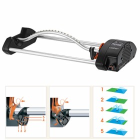 Compact-18 Super Metal Claber 8744 Irrigatore Oscillante