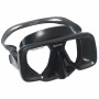 Maschera Apnea Bioculare Abysstar Sea in Gomma Nera TPA Vetro Temperato