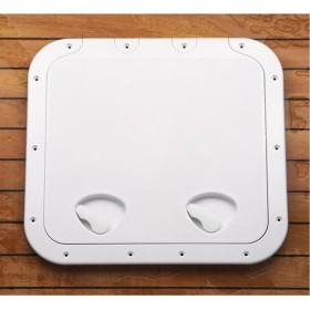 Sportello Bianco In ASS Resistente Calpestabile mm 463x517 Per Barca Gommone Ral 9003