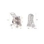 Passeggino per Animali Doppio Peso Max 25 Kg Double Stroller Cani Gatti e Piccoli Animali