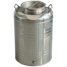 Fusto Acciaio Inox Per Olio Vino 50 Litri Maffei