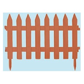 BORDURA RECINZIONE STECCATO IN RESINA 7 PEZZI CM 320