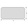 Sportello Stagno Bianco mm 600x355 Per Barca