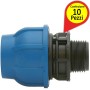 Raccordi a Compressione PP Maschio 3/4"X25 MM pezzi 10