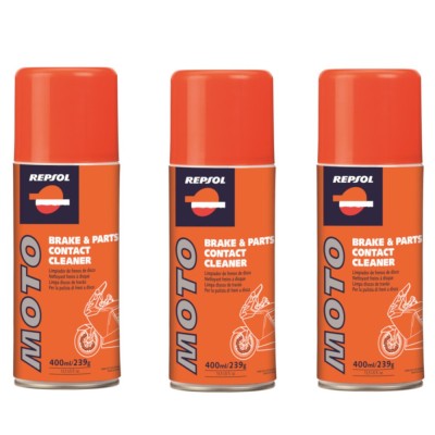 Multipack da 3 pz di Breake & Parts Contact Cleaner Repsol Moto 400 ml Ciascuno