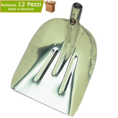 Badili In Alluminio Per Neve Graminacee Giardinaggio Agricoltura cm 33x40 Pezzi 12