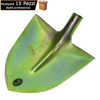 Badili in Acciaio Temperato Tropicalizzato Gold Edilizia Giardino Agricoltura Pezzi 15