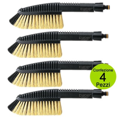 Multipack 4 Pz Claber Spazzola Wippy Car Claber per lavaggio Auto Moto Patio