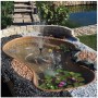 Laghetto Koi Laguna da Giardino Capacita' Litri 3000 per Carpe, Pesci, Piante
