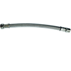 Flessibile In Acciaio Inox Per Idraulica Maschio 3/8" Femmina 1/2" Lunghezza cm 40