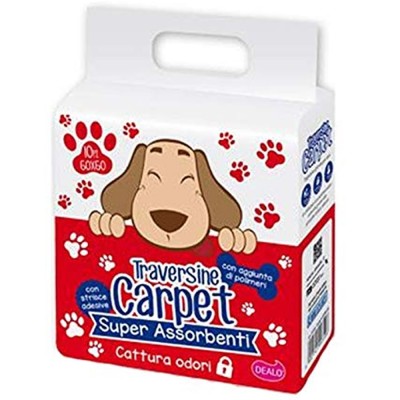 Traversine Carpet Per Animali Domestici Super Assorbenti Confezione da 500 Dim. 60x90 cm
