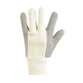 Guanti da Giardino Puntinati in Cotone Palmo in PVC Universali Modello Donna Grigi