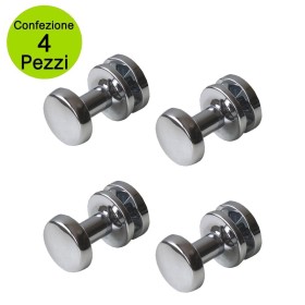 Multipack da 2 Coppie Pika' Appendini per Radiatori LIU' CLASSIC Colore Cromato