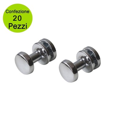 Multipack da 10 Coppie Pika' Appendini per Radiatori LIU' CLASSIC Colore Cromato