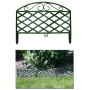 Bordo Ornamentale per Giardino Verde in PP a Pannelli Busta 5 pezzi
