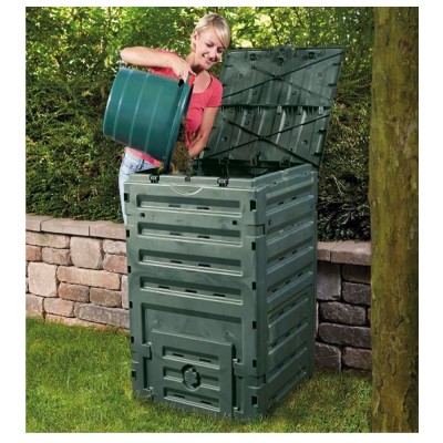 Compostiera da Giardino Eco-Master litri 300 cm 60x60xh90