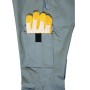 Multipack da 5 pz TG. L Pantalone da Lavoro Professionale Delta 240 gr Grigio/Nero