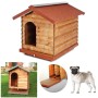 Cuccia per Cani Esterno Montagna in Legno di Pino Small 90x65xh65 cm