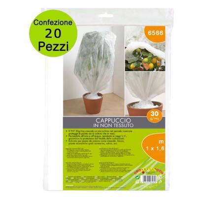Multipack 20 pz Telo di Protezione per Limoni Olivi e Magnolie Cappuccio in TNT Pesante 30 g/mq 1 x 1,6 metri