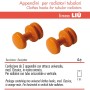 Pika' 2 Appendini per Radiatori LIU' CLASSIC Colore Arancione