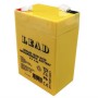 Batteria Ricaricabile 6 Volt 4 Ah Per Lampada D'emergenza Antifurto Utenze