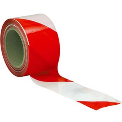 Nastro Segnaletico Bianco Rosso Rotolo metri 200 Cantieri Incidenti Agricoltura